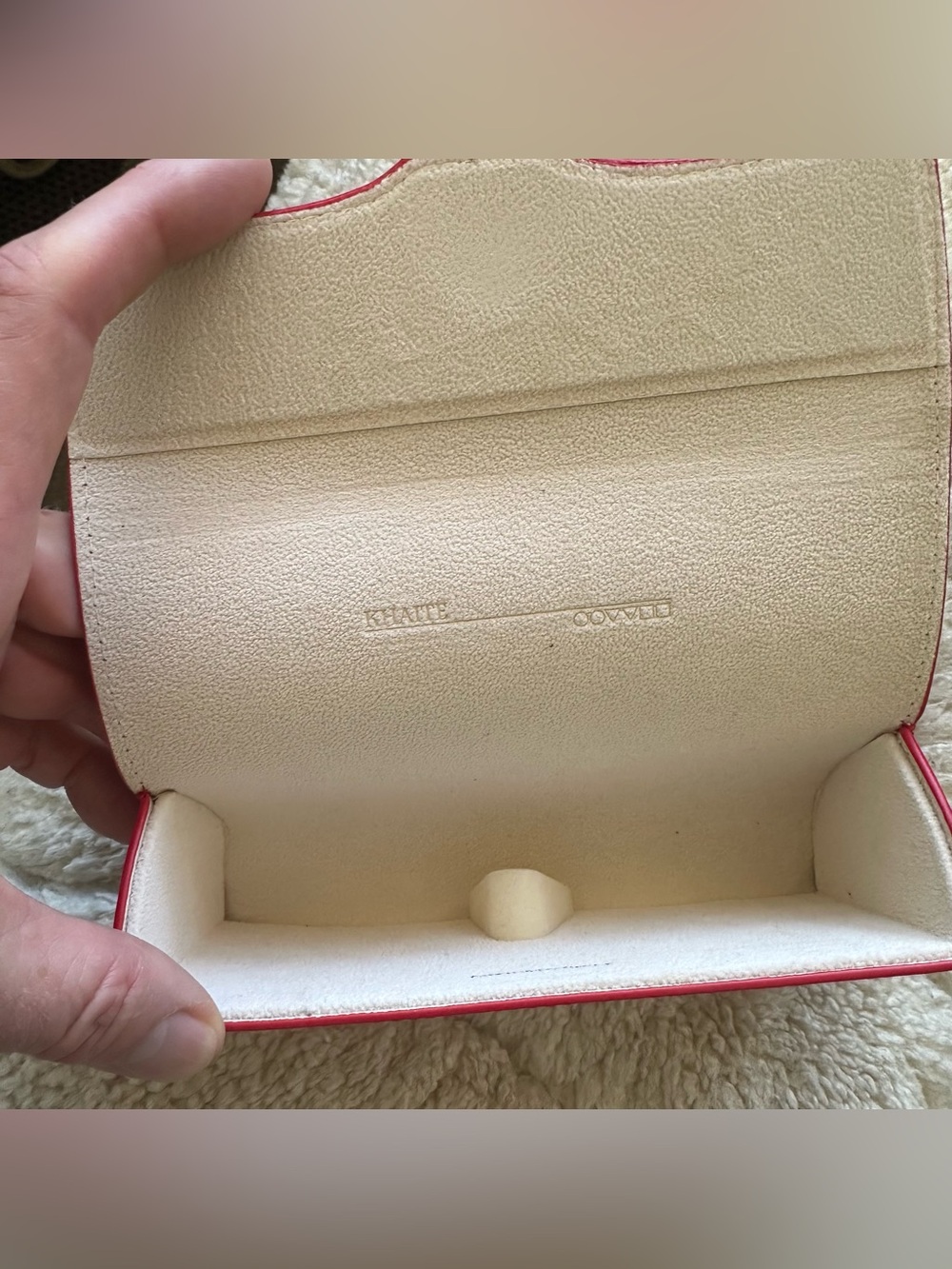 Khaite / Oliver Peoples Red Patent Clutch Eyewear Case - Picture 2 of 6